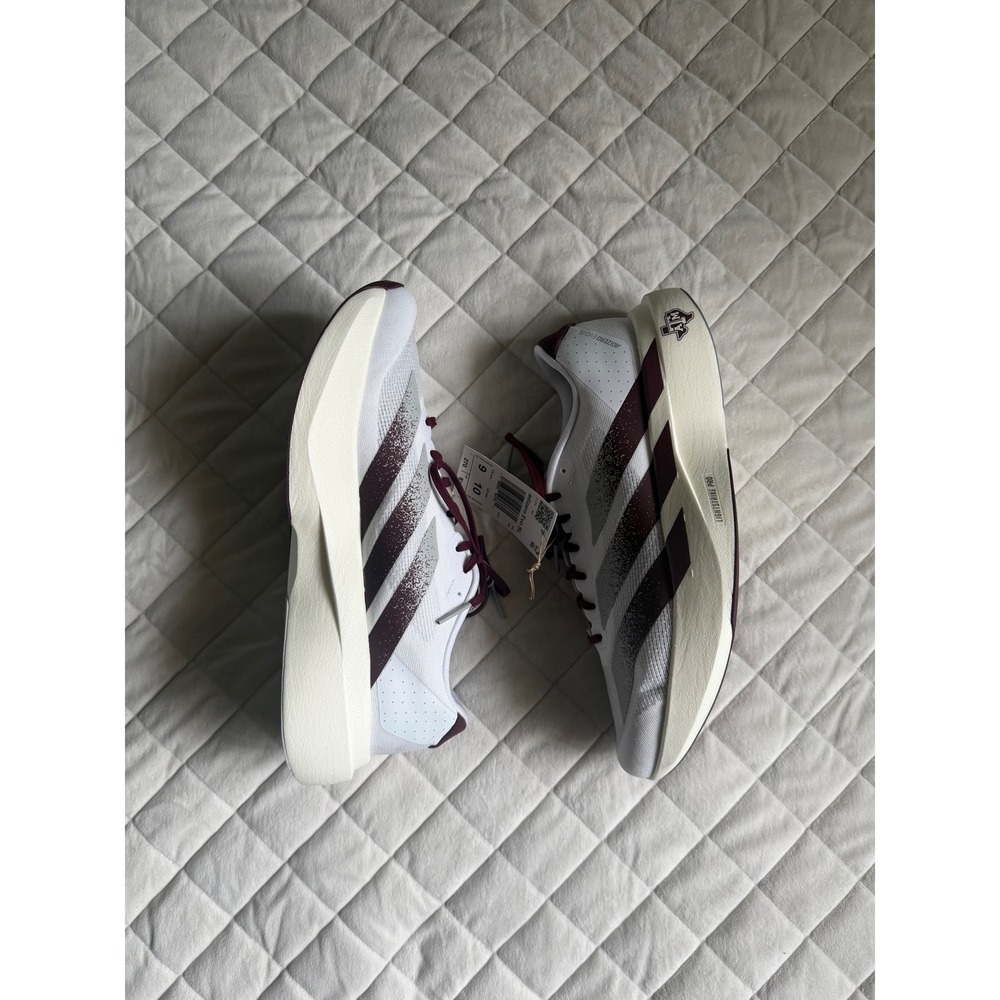 NWT Adidas adizero $160 EVO SL Texas A&M White/ Maroon/Stone JQ4566 Sz 9 Rare - Picture 3 of 8